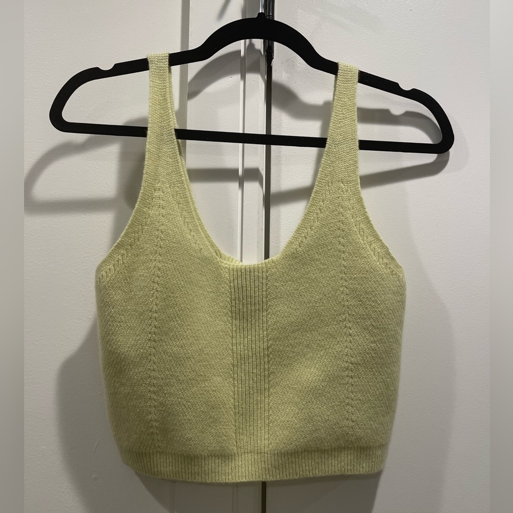 Le Ore Palermo Ribbed Cashmere Tank Size S